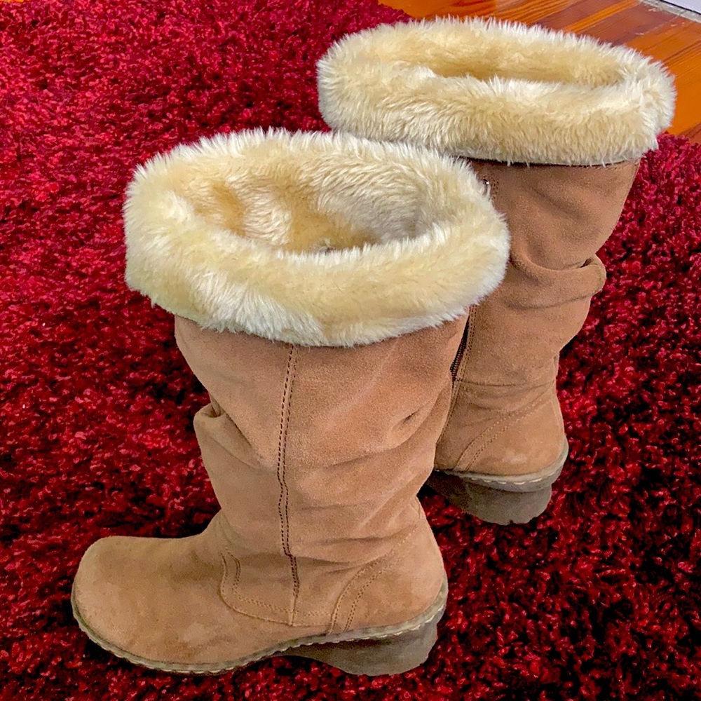 BareTraps Fur-lined Boots 7.5